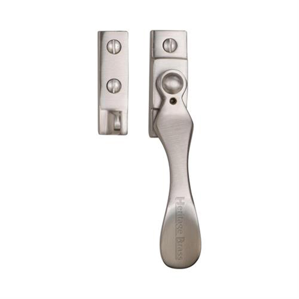 Heritage Brass Spoon Casement Fastener (Weather Stripped) - Satin Nickel